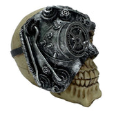 Cyber Skull Statue – Machine-Infused Gothic Tech Skull